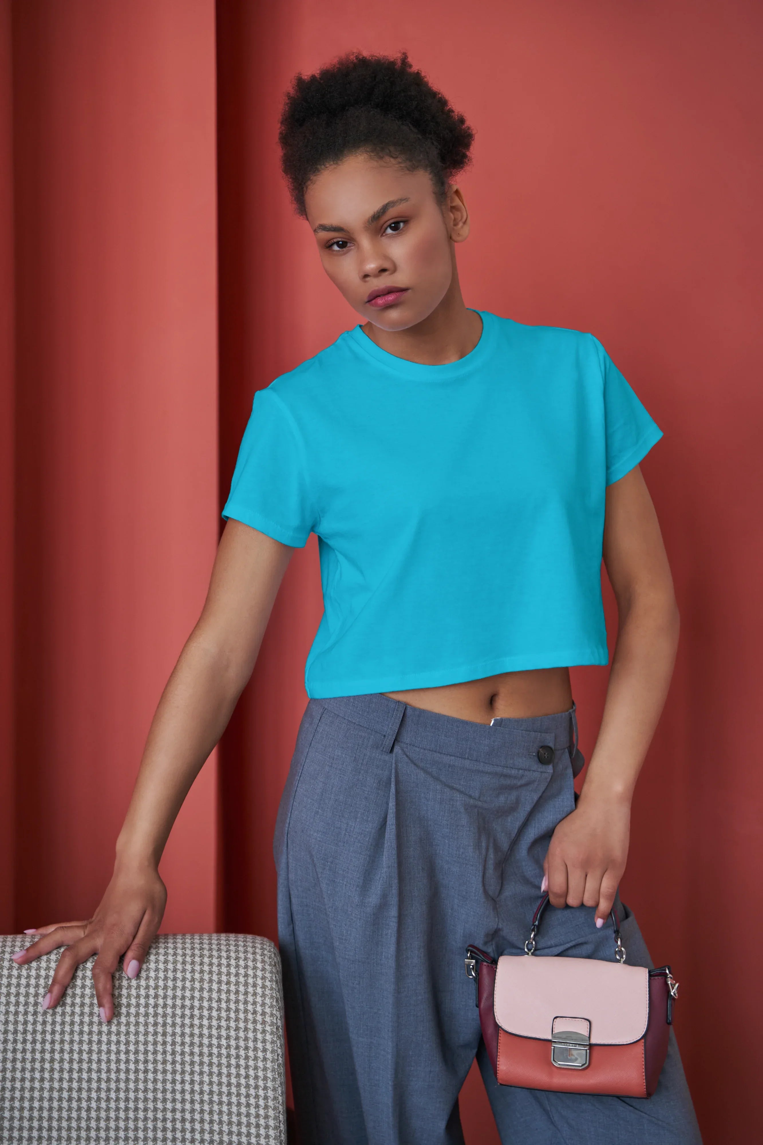 Sky Blue Crop Top - Not So Suttle