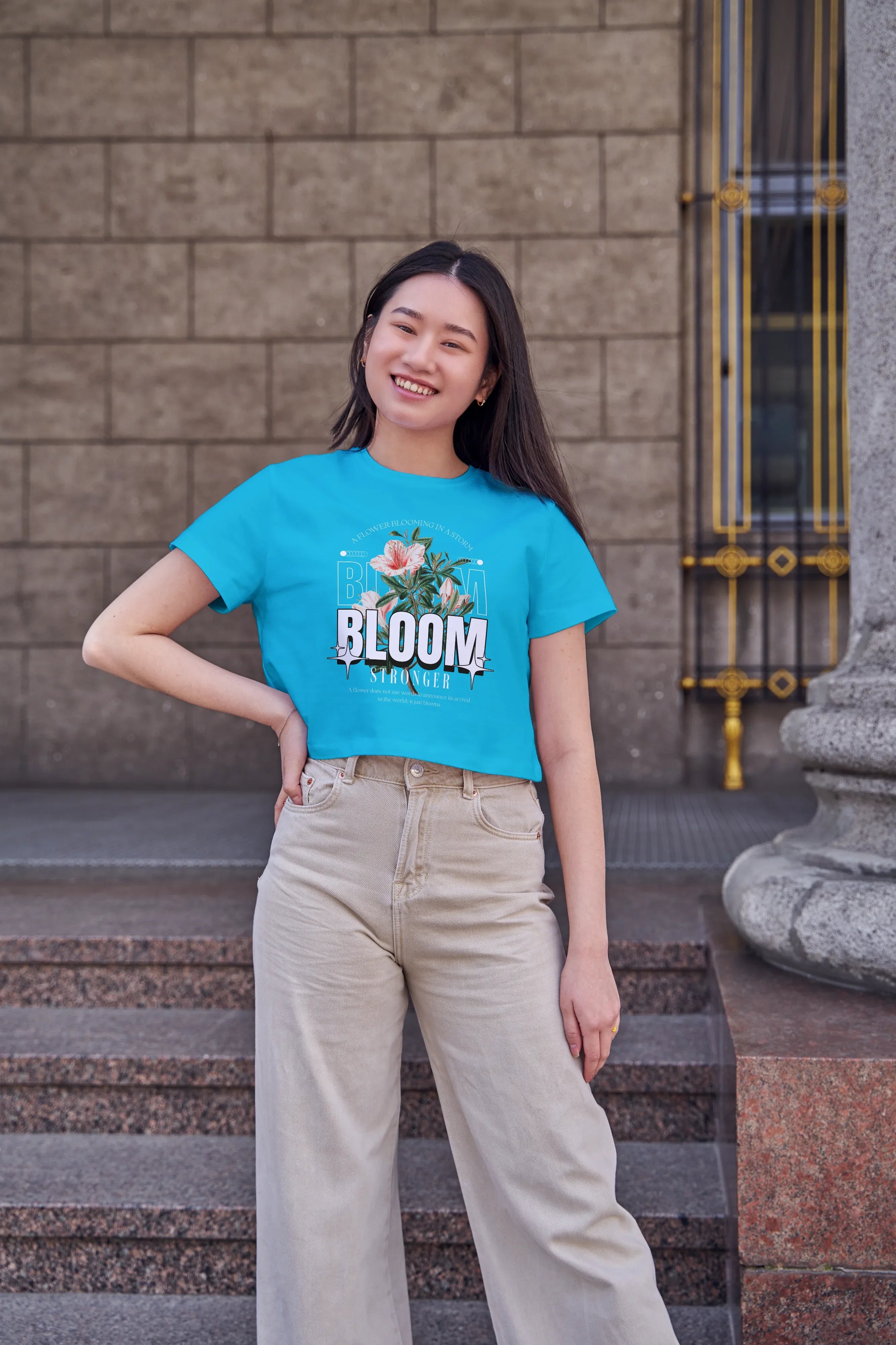 Bloom Graphic Crop Top for Women - Not So Suttle