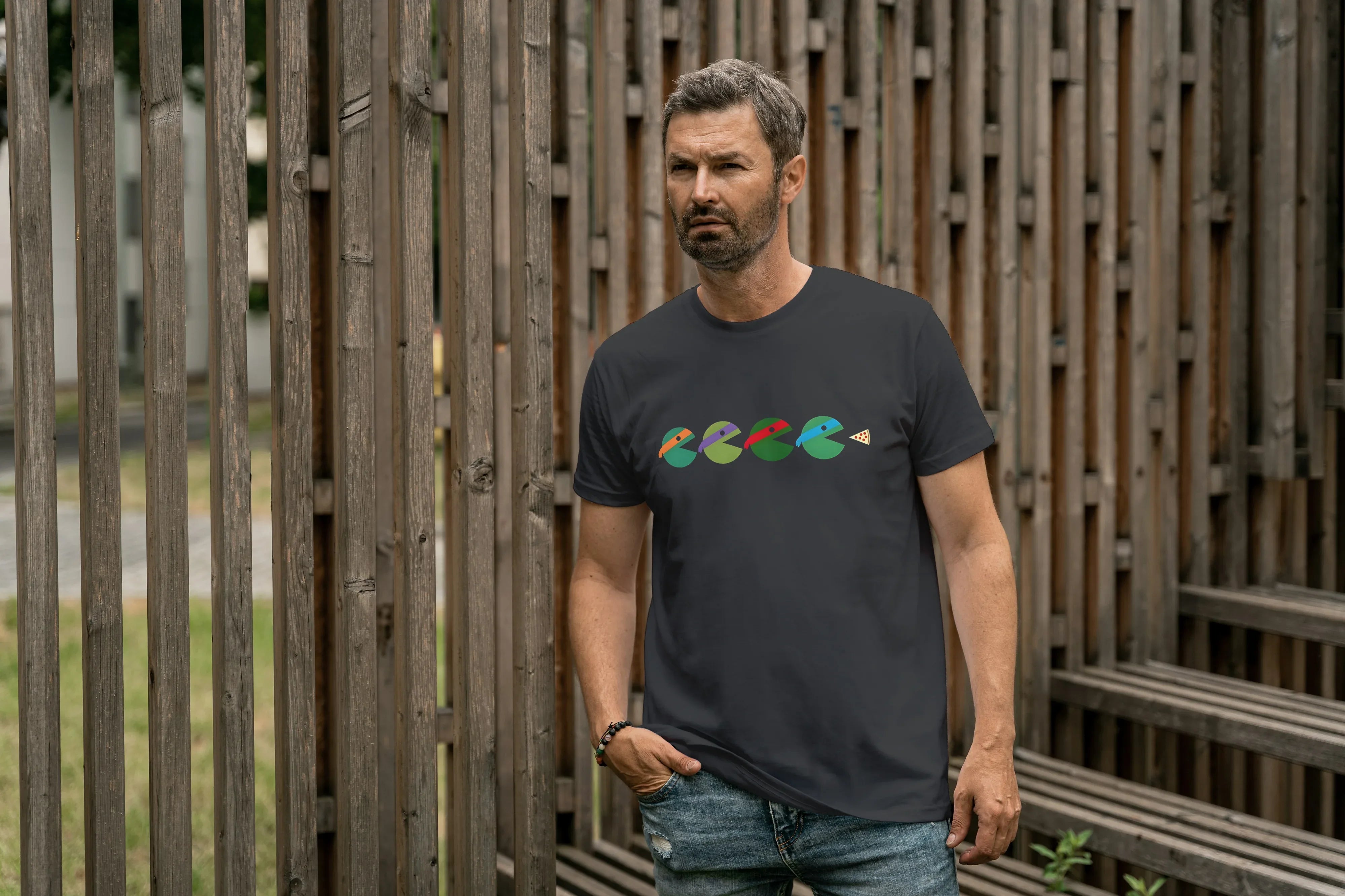 Ninja Turtle Graphic Classic Crew T-Shirt for Men - Not So Suttle