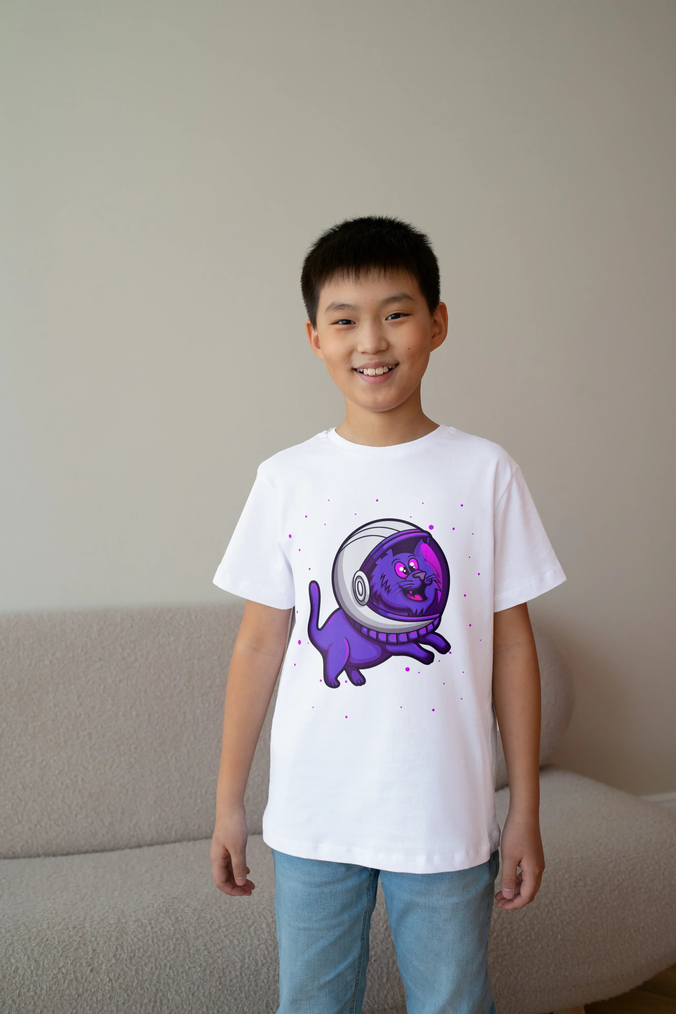 Space Dog Graphic T-Shirt for Boys - Not So Suttle