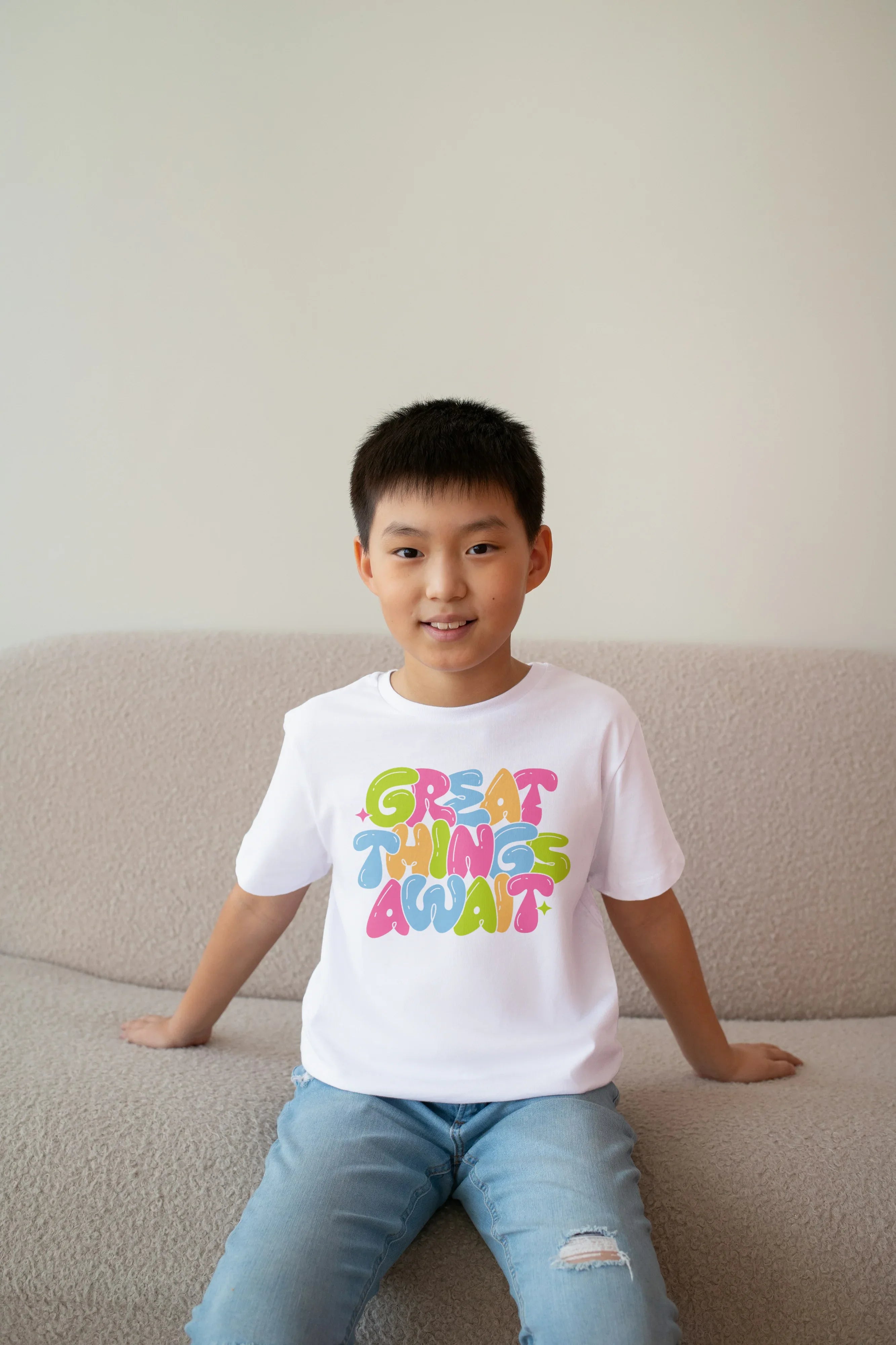 Great Thing Awaits Graphics T-Shirt for Boys - Not So Suttle