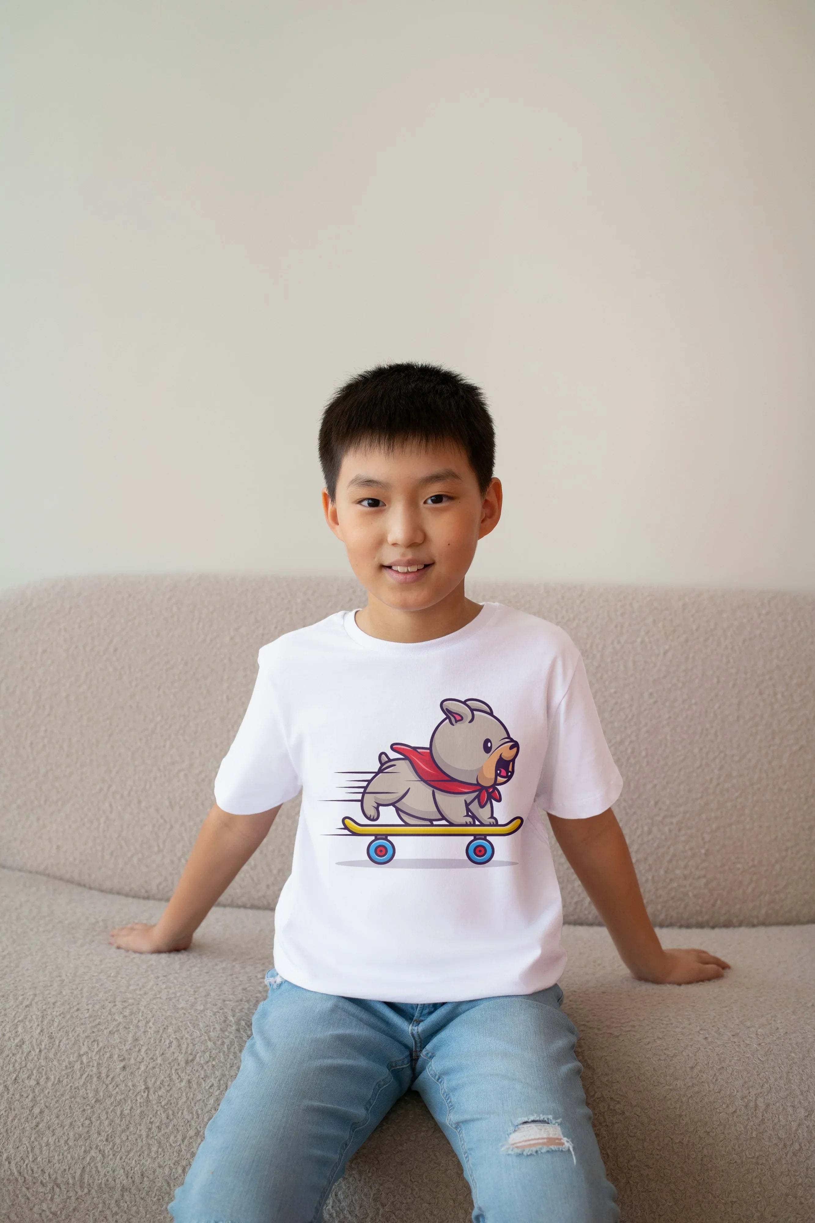 Skate Dog Graphics T-Shirt for Boys - Not So Suttle