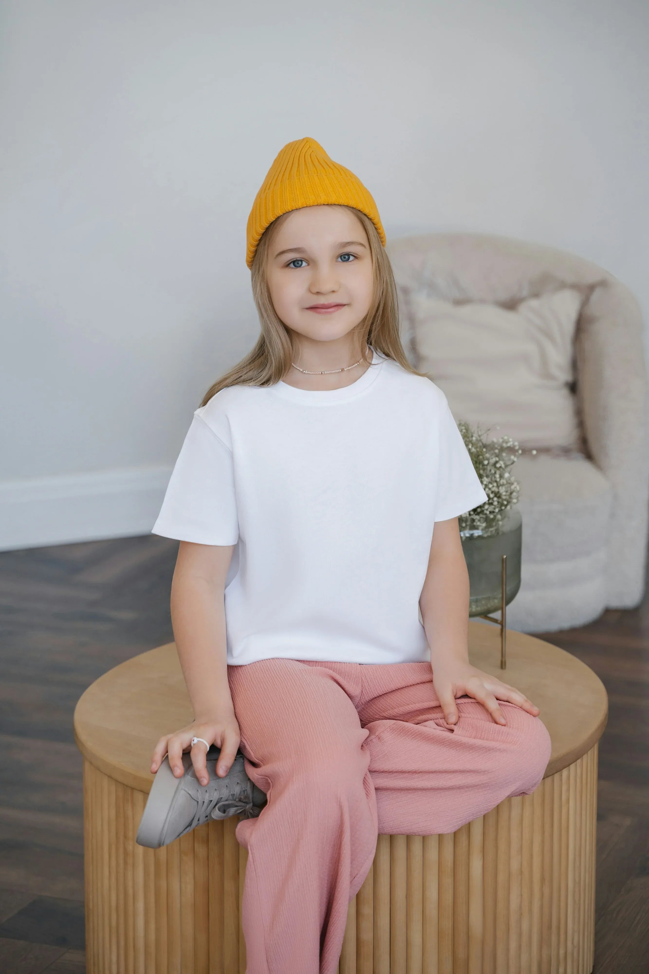 Girl's Crew Neck T-Shirt White - Not So Suttle