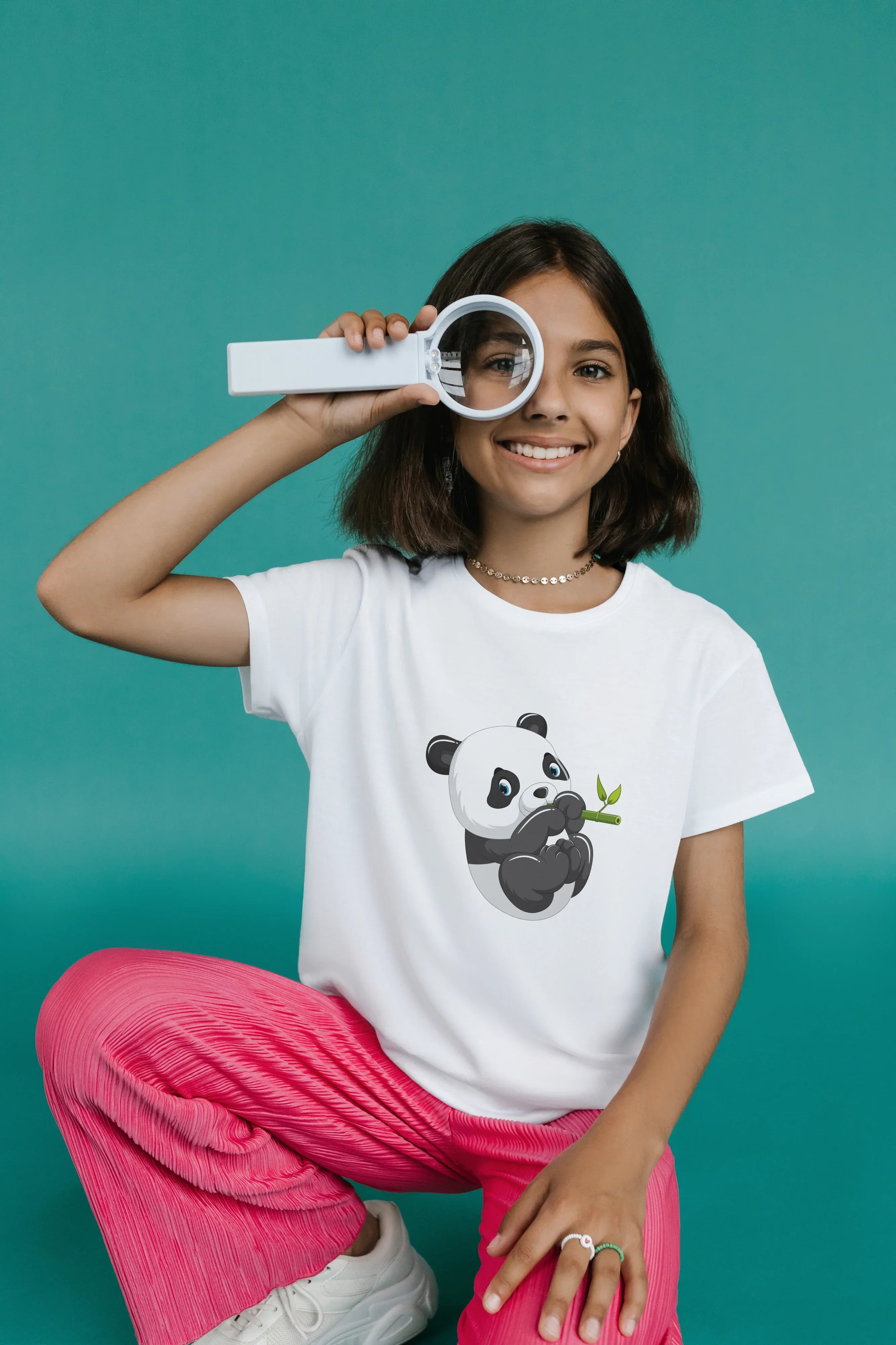 Playing Panda Graphic T-Shirt for Girl's - Not So Suttle