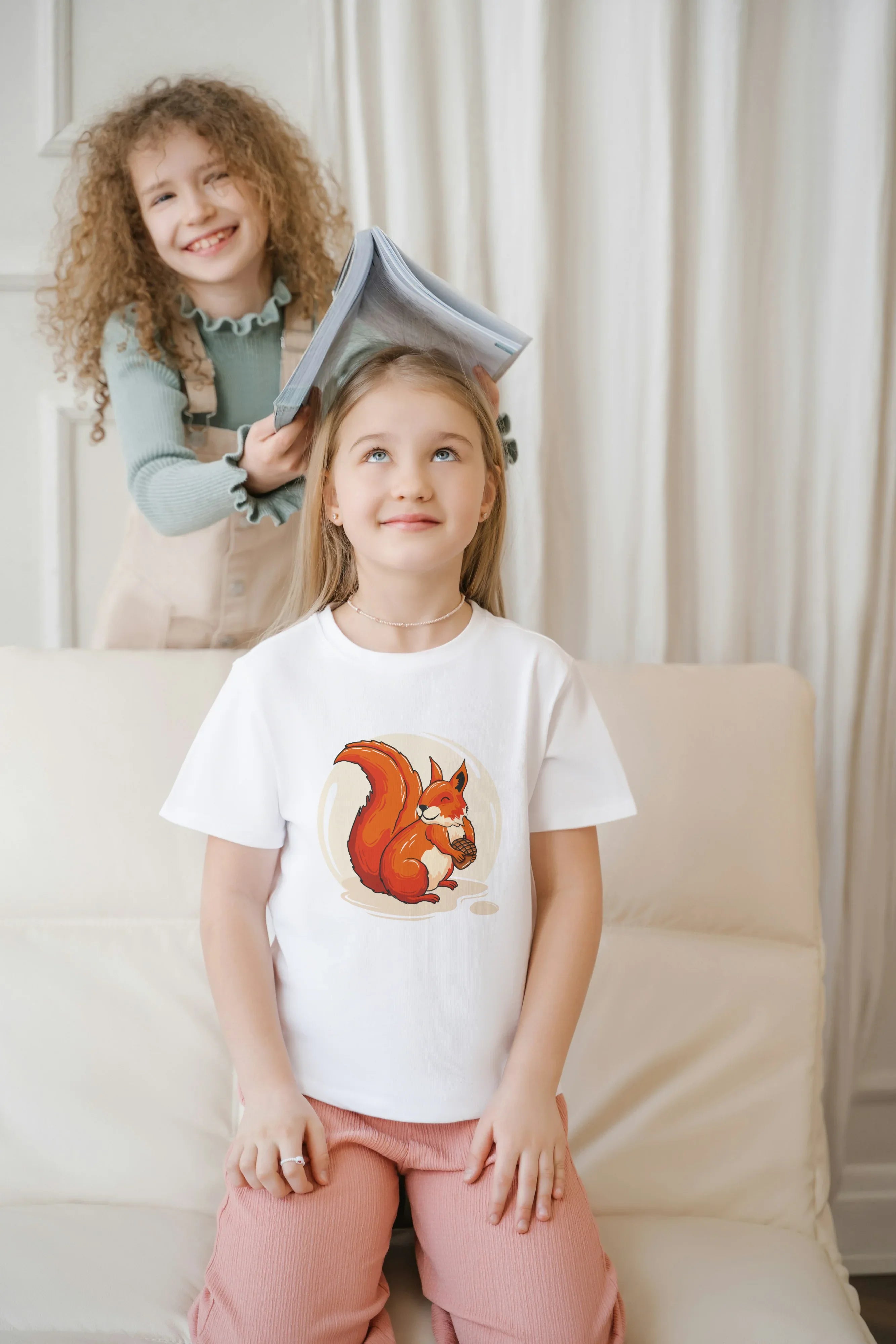 Squirrel Graphic T-Shirt for Girl's - Not So Suttle