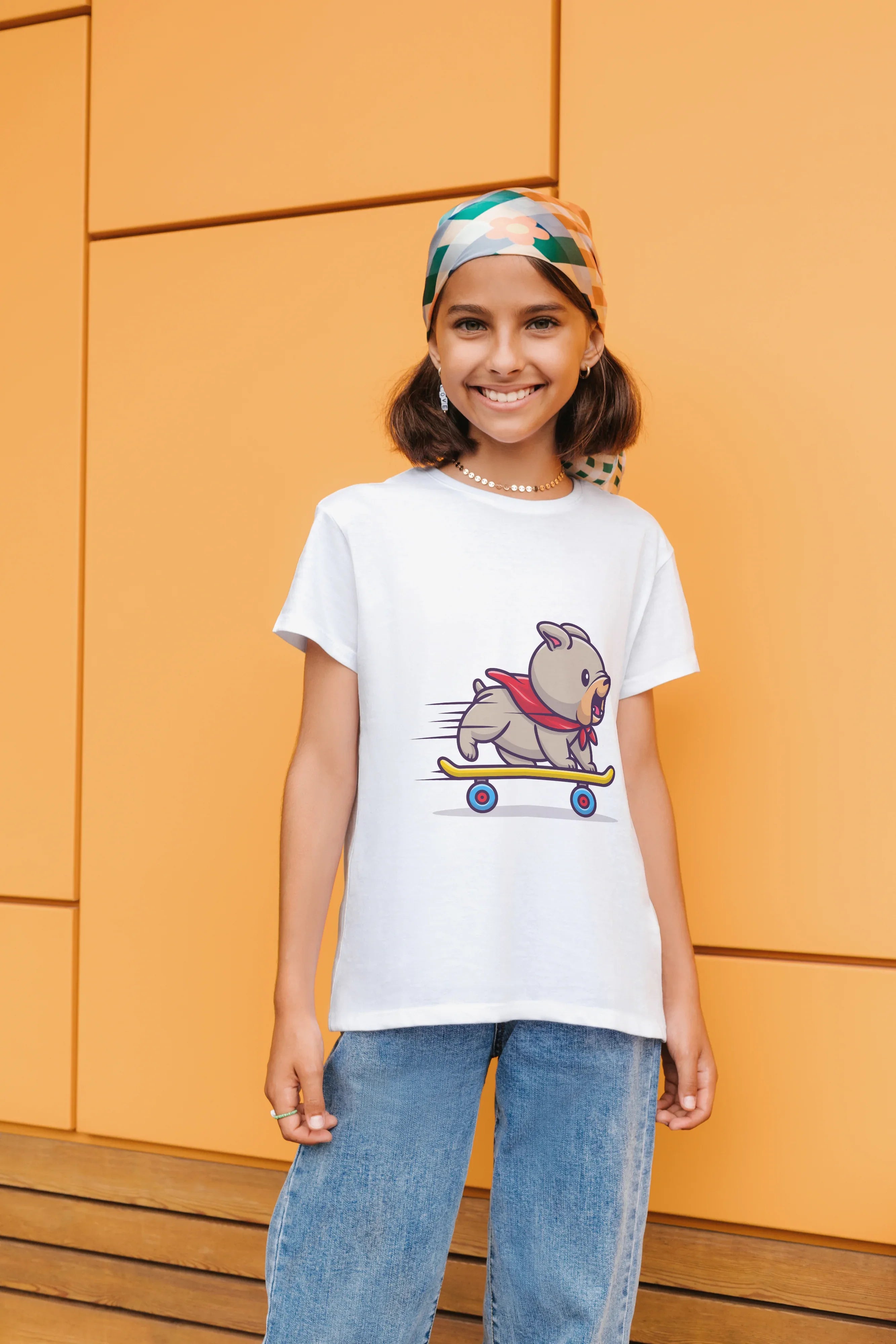 Skate Dog Graphic T-Shirt for Girl's - Not So Suttle