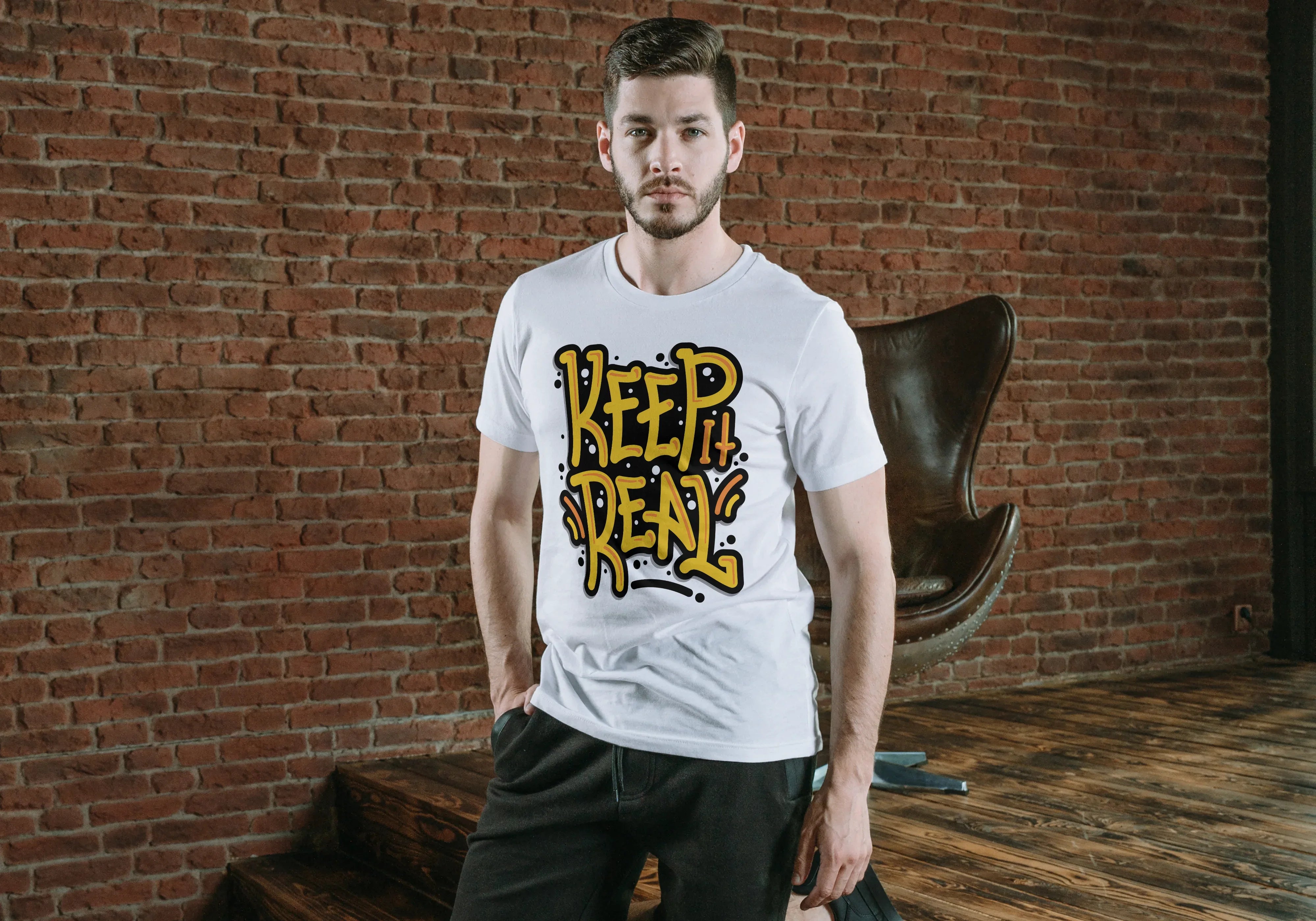 Keep It Real Graphic T-Shirt for Men - Not So Suttle