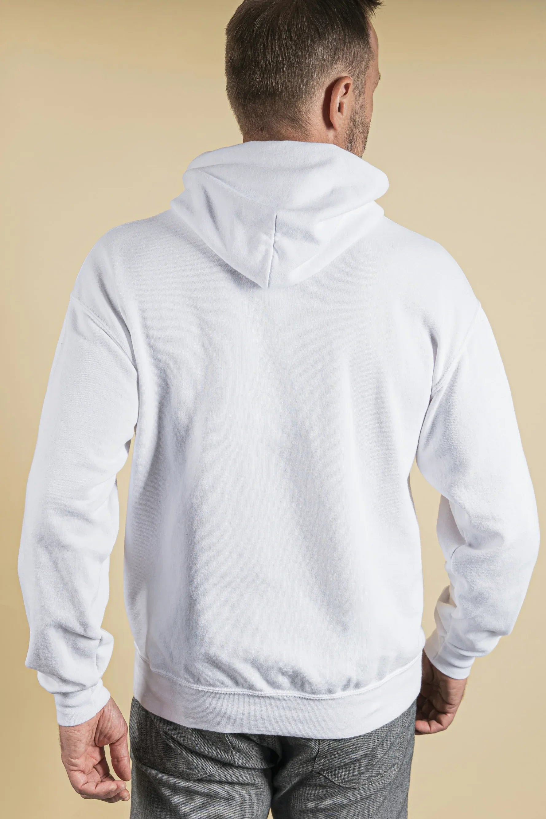 White Men's Hoodie - Not So Suttle