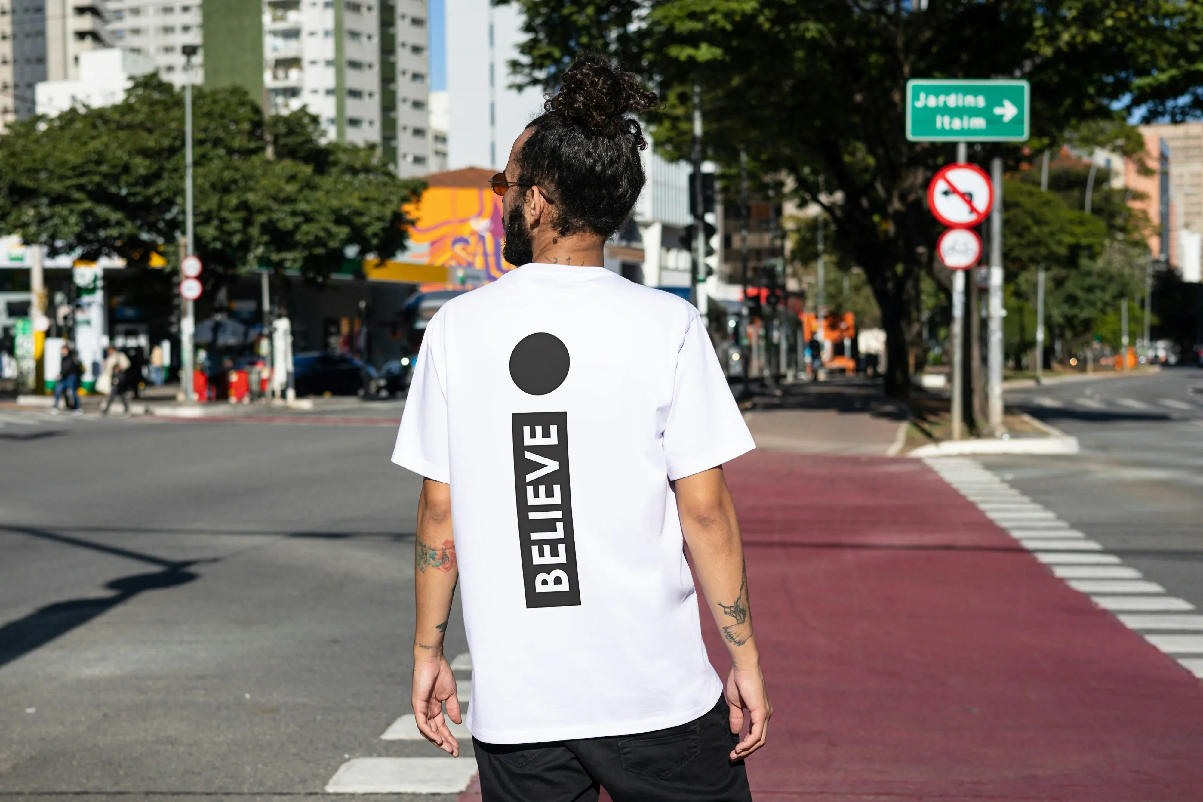 Believe Graphic Oversized Classic T-Shirt for Men - Not So Suttle