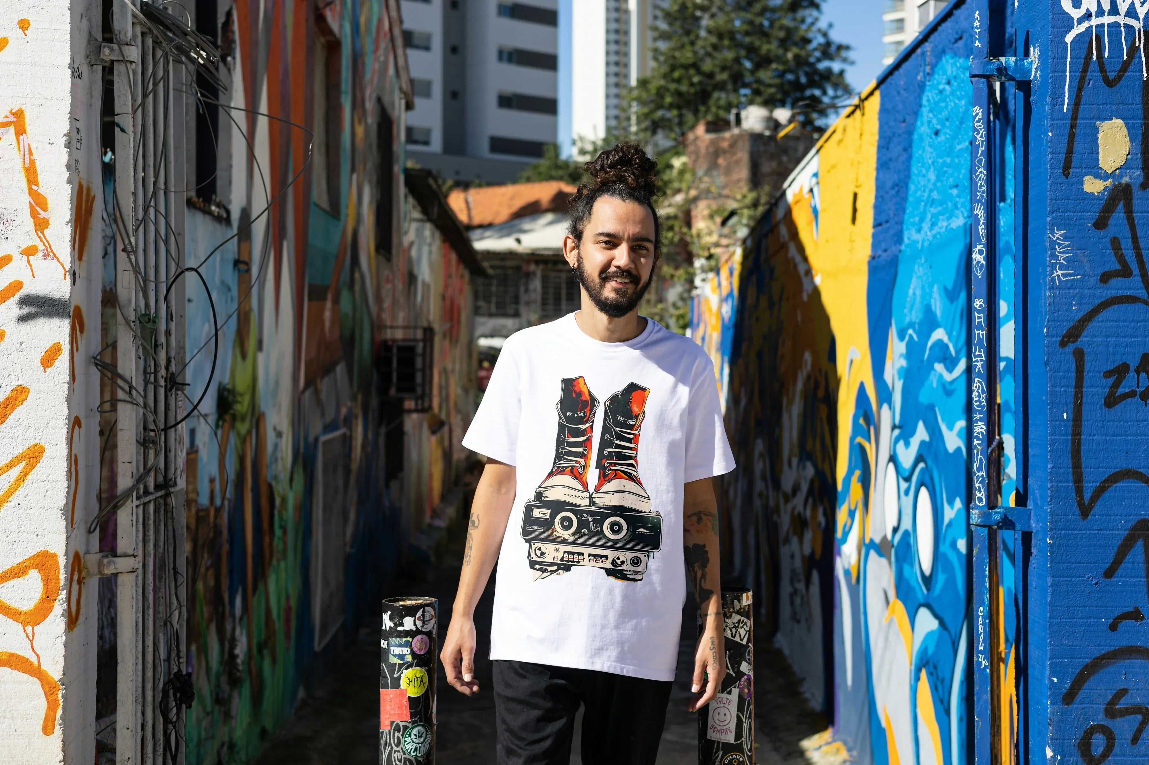 Retro Shoe Graphic Oversized Classic T-Shirt for Men - Not So Suttle