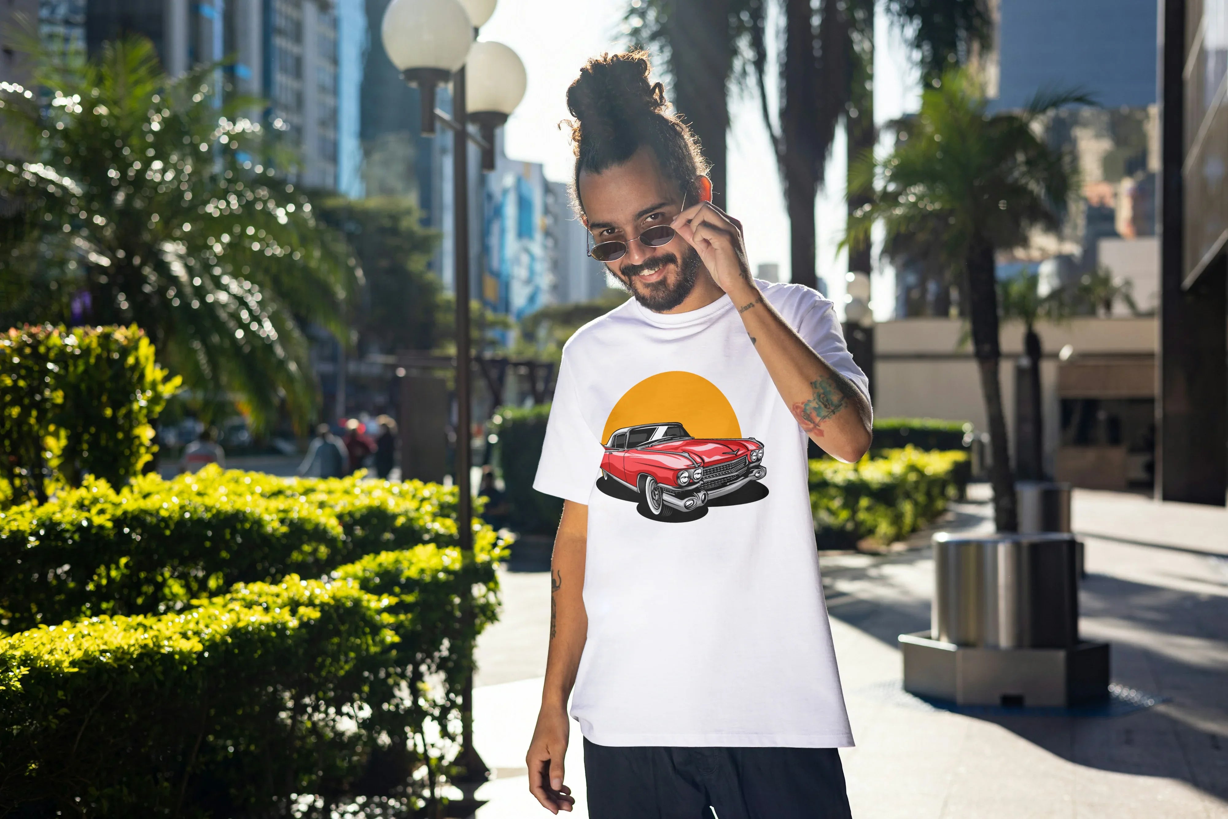 Mustang Graphic Oversized Classic T-Shirt for Men - Not So Suttle