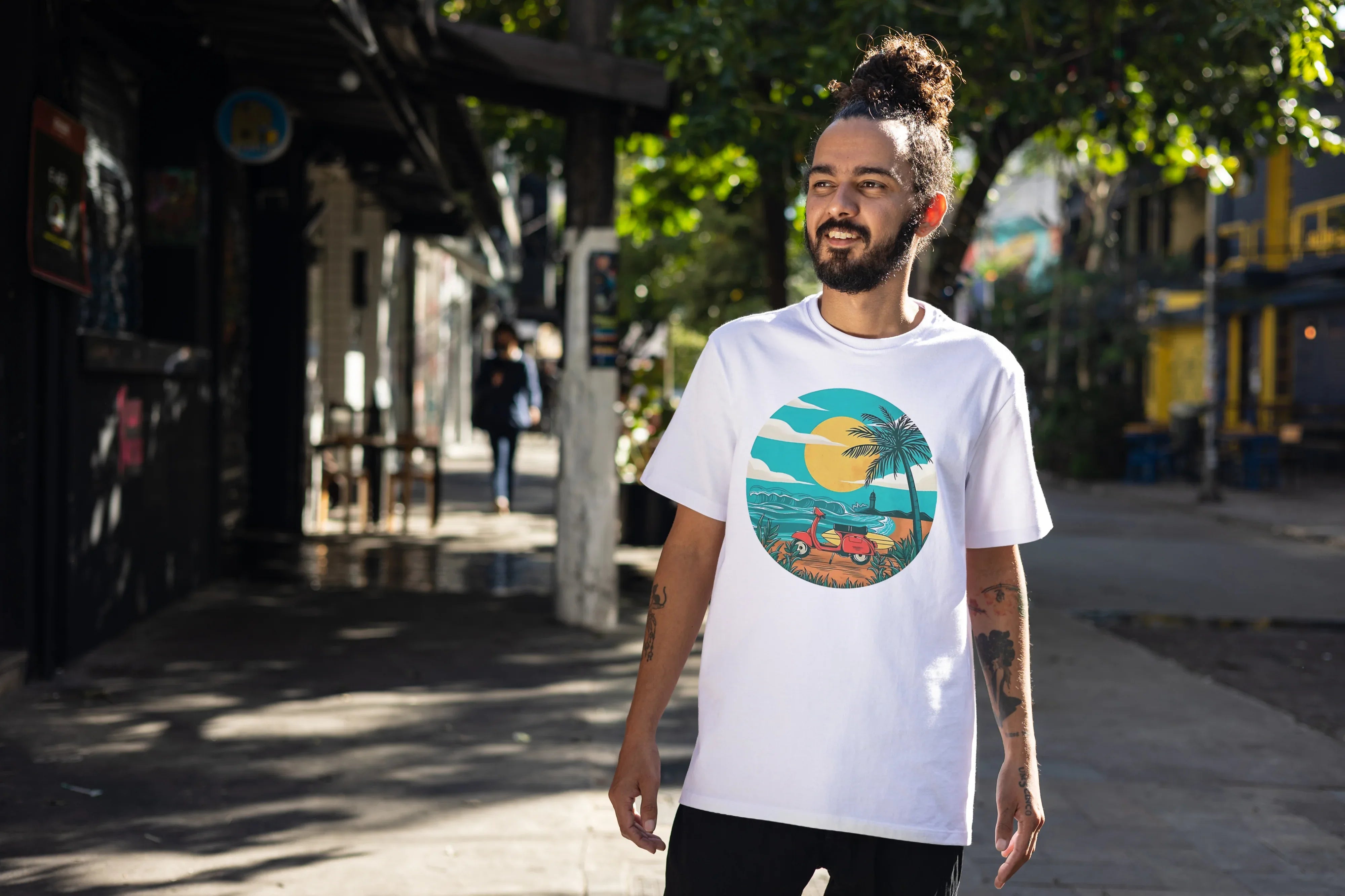 Scooter Graphic Oversized Classic T-Shirt for Men - Not So Suttle