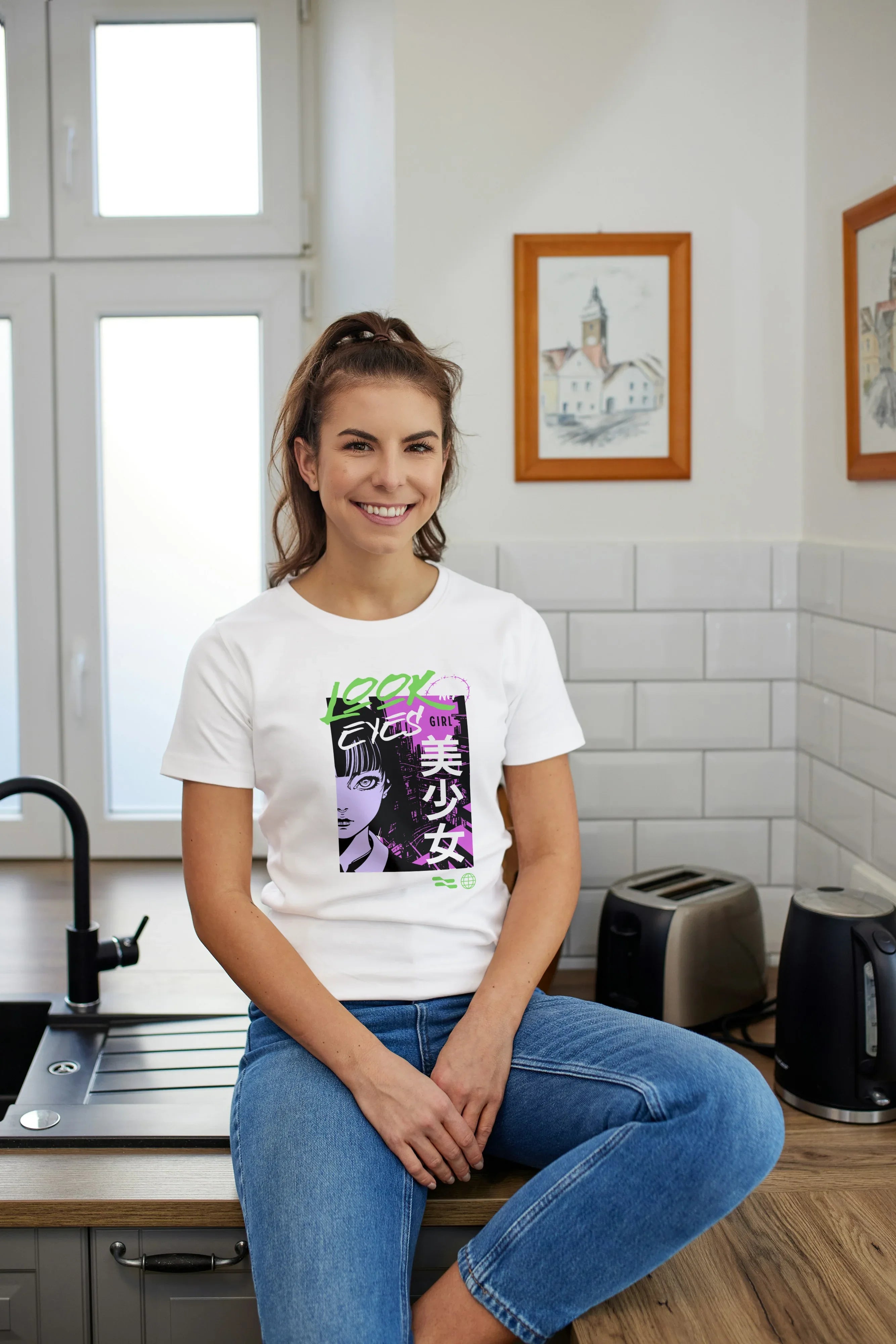 Look into my Eyes Graphic Classic T-Shirt for Women - Not So Suttle