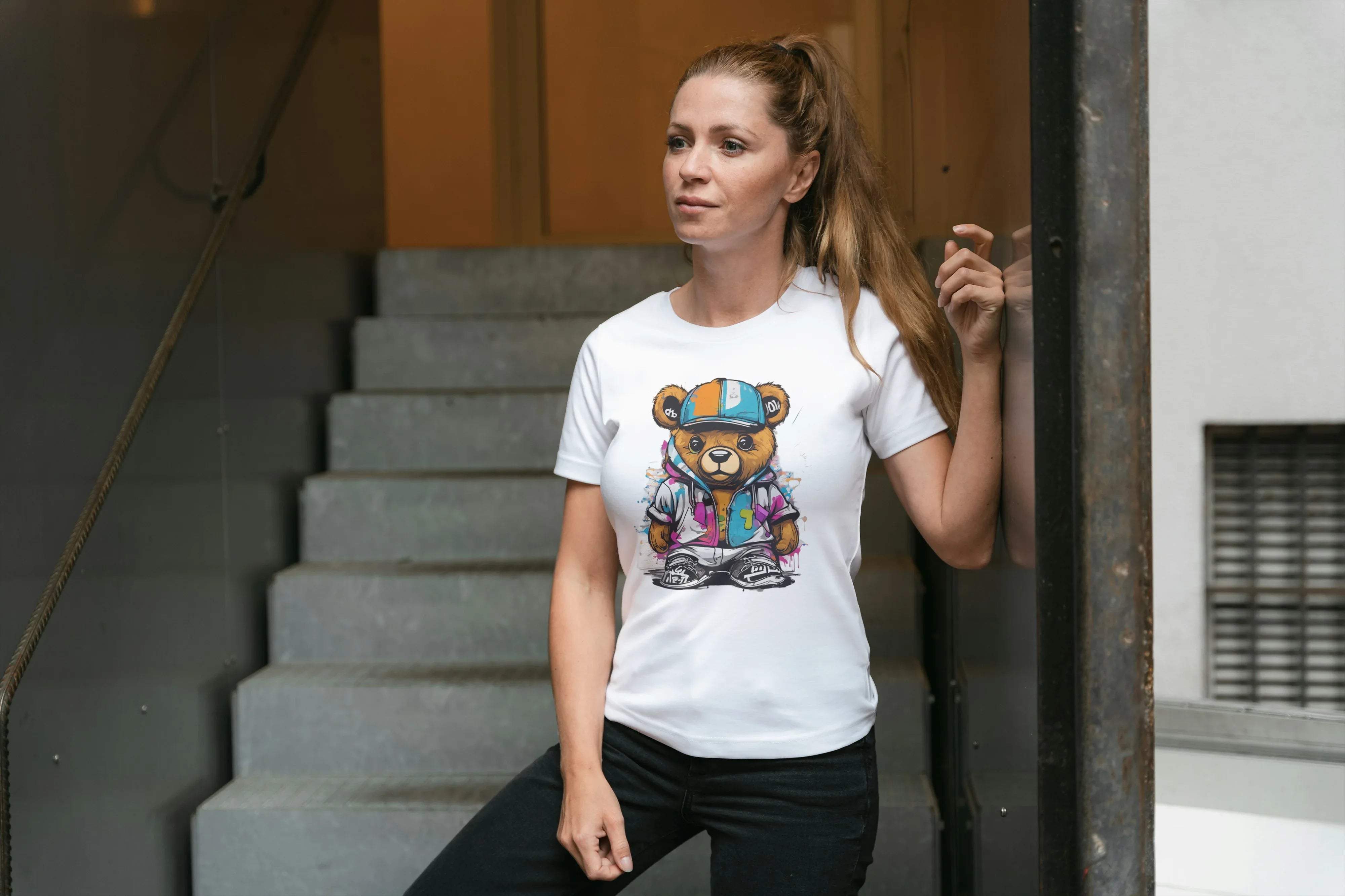 Teddy Bear Graphic Classic T-Shirt for Women - Not So Suttle