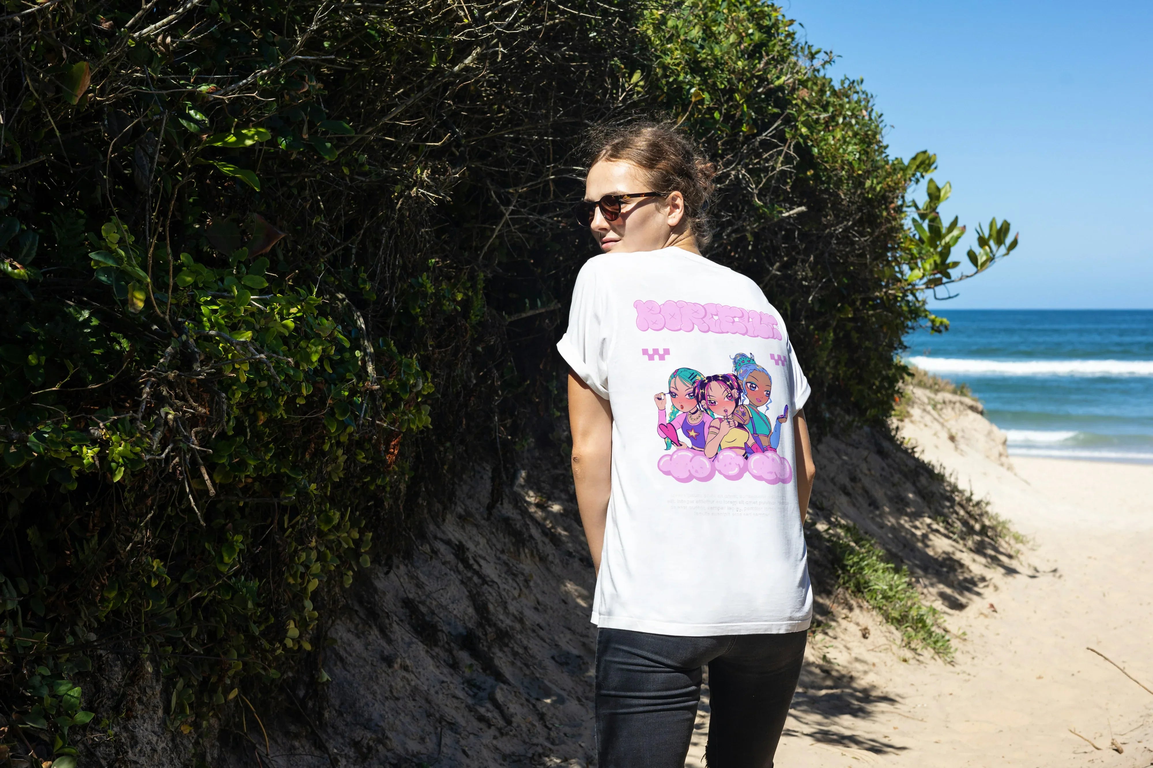 Borocelle Graphic Oversized Classic T-Shirt for Women - Not So Suttle