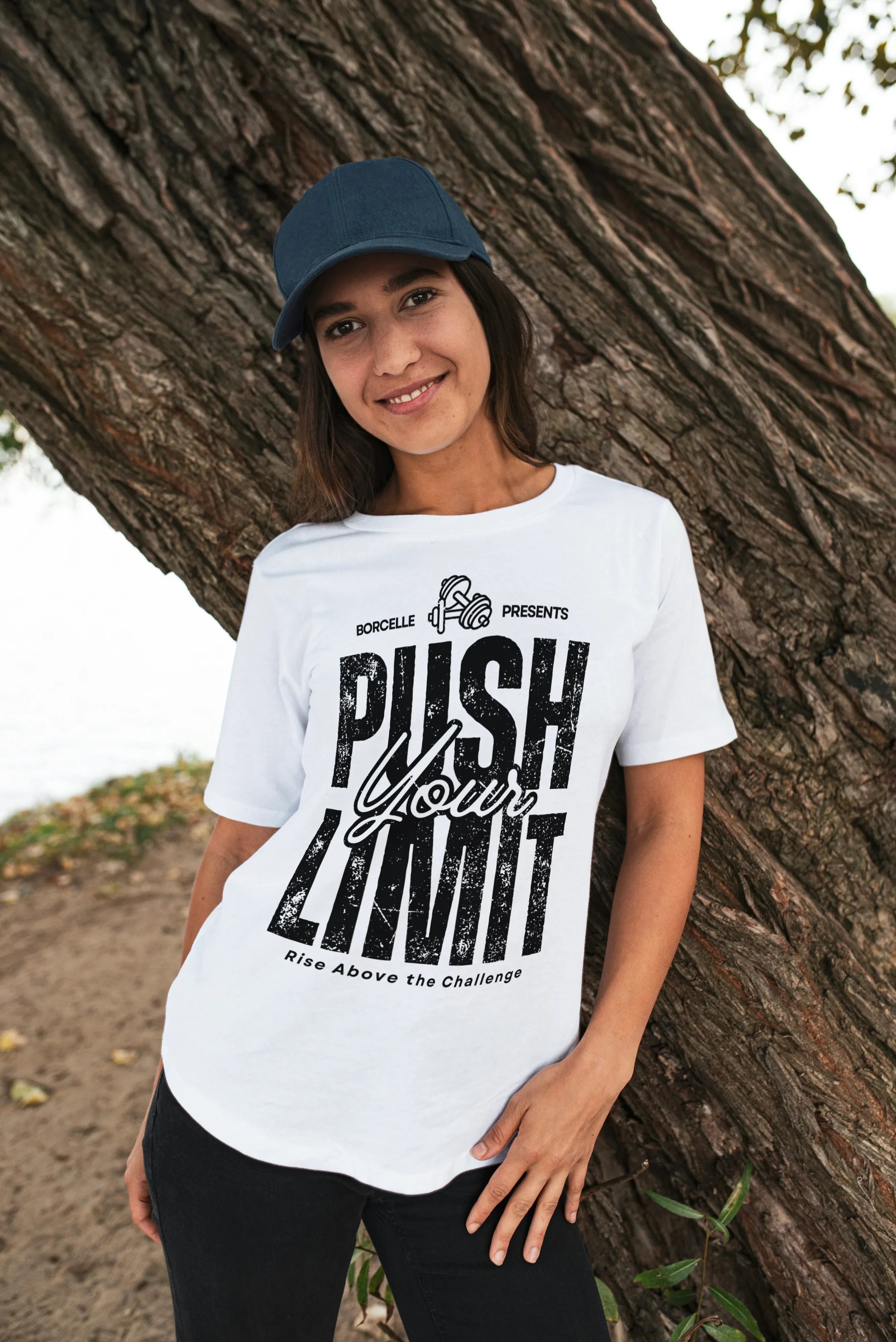 Push Your Limit Graphic Oversized Classic T-Shirt for Women - Not So Suttle