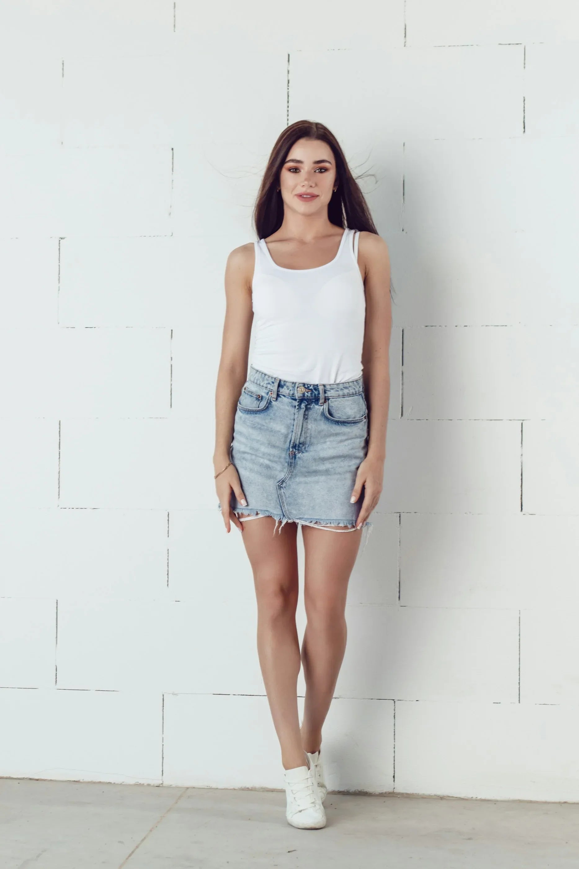 Grey and White Tank Top - Not So Suttle