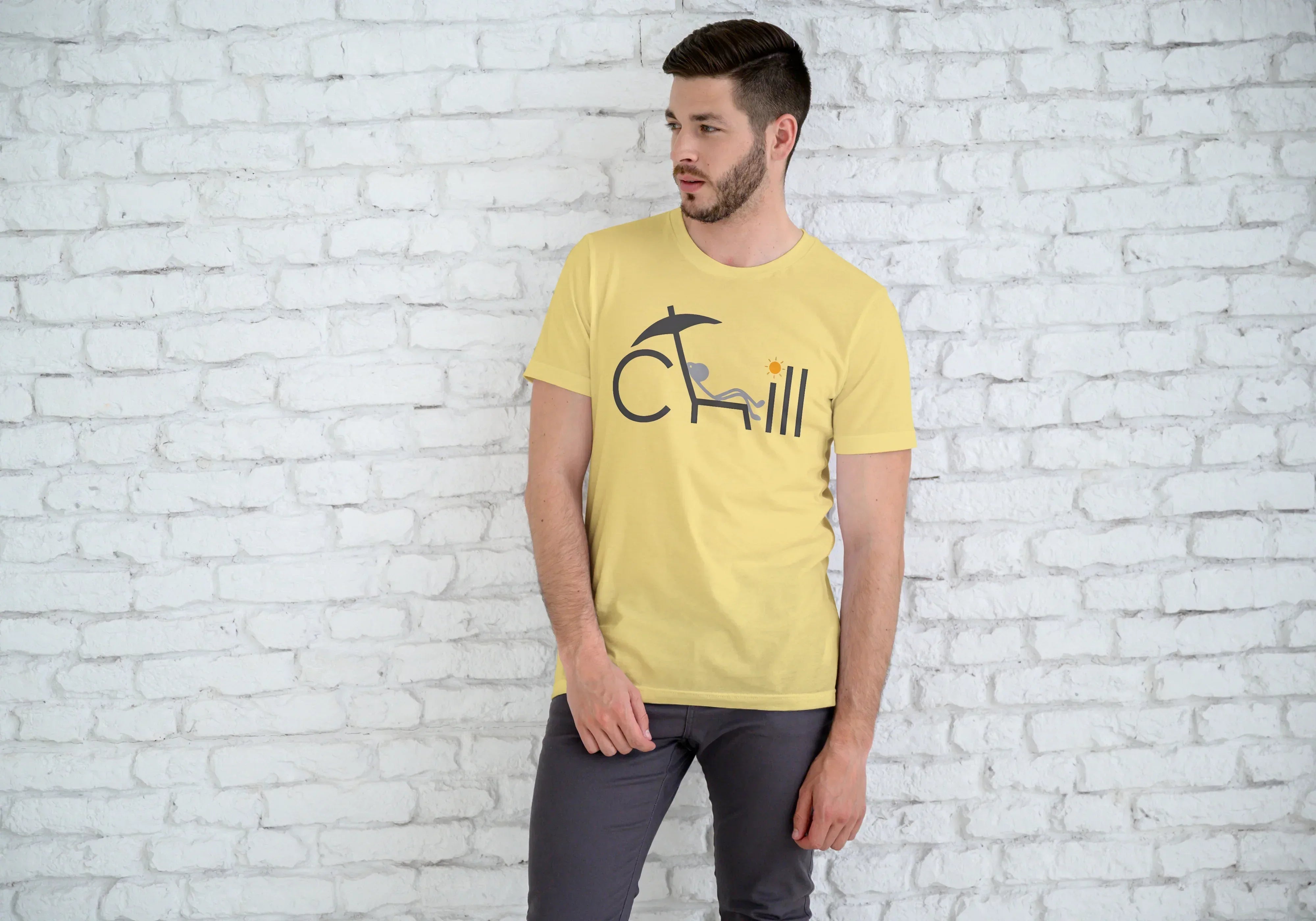 Chill Graphic T-Shirt for Men - Not So Suttle